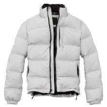 Stand up outdoor puffy polyester mens winter jacket